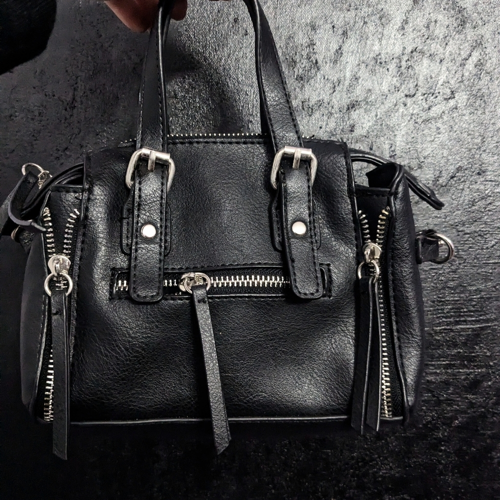 Faux leather mini bag